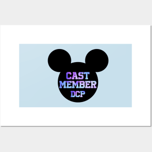 cast member DCP purple tie dye ears Posters and Art